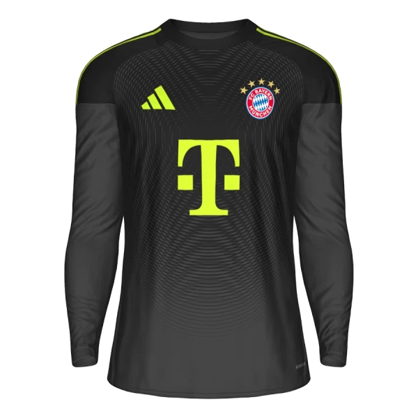 Levné Mužský Fotbalový Dres FC Bayern Mnichov Brankářské 2025-26 Černá Dlouhý Rukáv Levné Mužský Fotbalový Dres FC Bayern Mnichov Brankářské 2025-26 Černá Dlouhý Rukáv