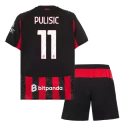 Levné Dětský Fotbalový Dres AC Milán Pulisic 11 Domácí 2025-26