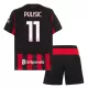 Levné Dětský Fotbalový Dres AC Milán Pulisic 11 Domácí 2025-26 Levné Dětský Fotbalový Dres AC Milán Pulisic 11 Domácí 2025-26