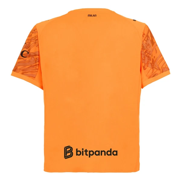 Levné Mužský Fotbalový Dres AC Milán Brankářské 2025-26 Oranžový