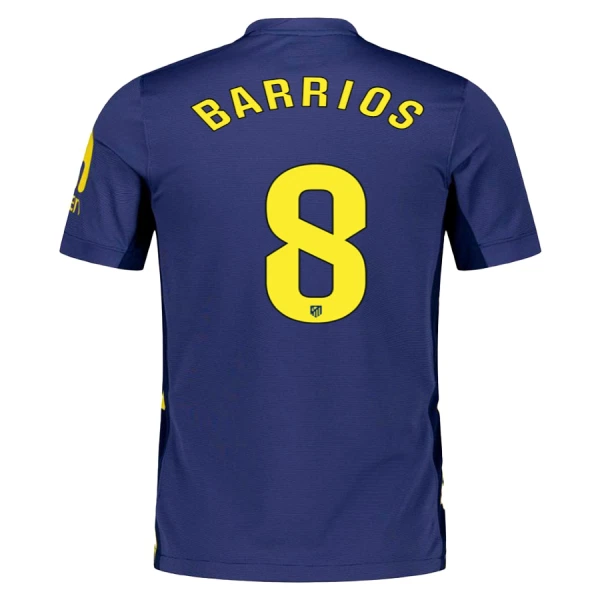 Levné Dětský Fotbalový Dres Atlético Madrid Barrios 8 Venkovní 2025-26
