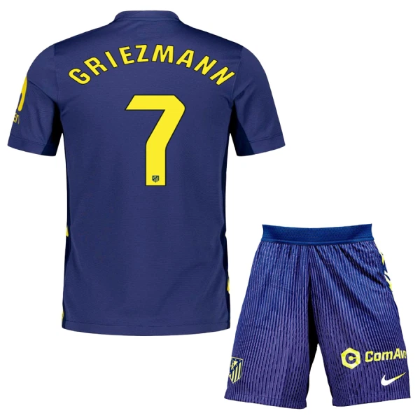 Levné Dětský Fotbalový Dres Atlético Madrid Griezmann 7 Venkovní 2025-26 Levné Dětský Fotbalový Dres Atlético Madrid Griezmann 7 Venkovní 2025-26