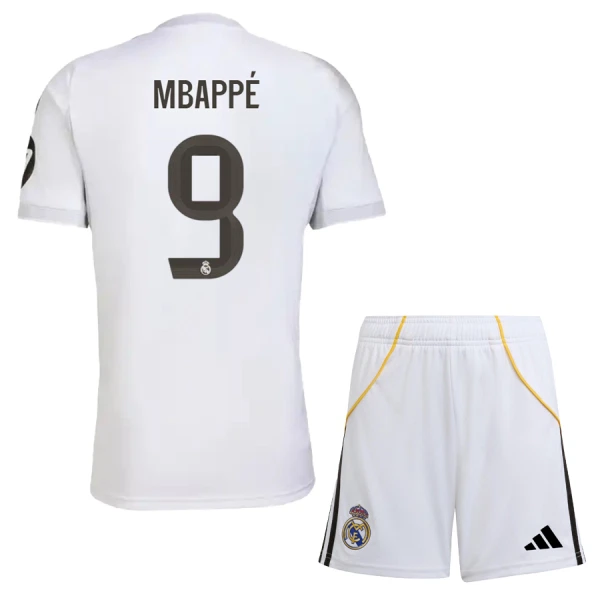 Levné Dětský Fotbalový Dres Real Madrid Mbappé 9 Domácí 2025-26 Levné Dětský Fotbalový Dres Real Madrid Mbappé 9 Domácí 2025-26