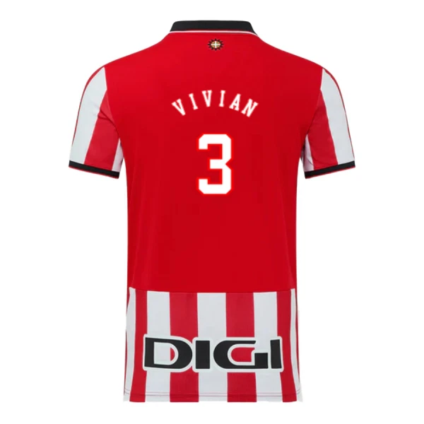 Levné Mužský Fotbalový Dres Athletic Club Vivian 3 Domácí 2025-26 Levné Mužský Fotbalový Dres Athletic Club Vivian 3 Domácí 2025-26