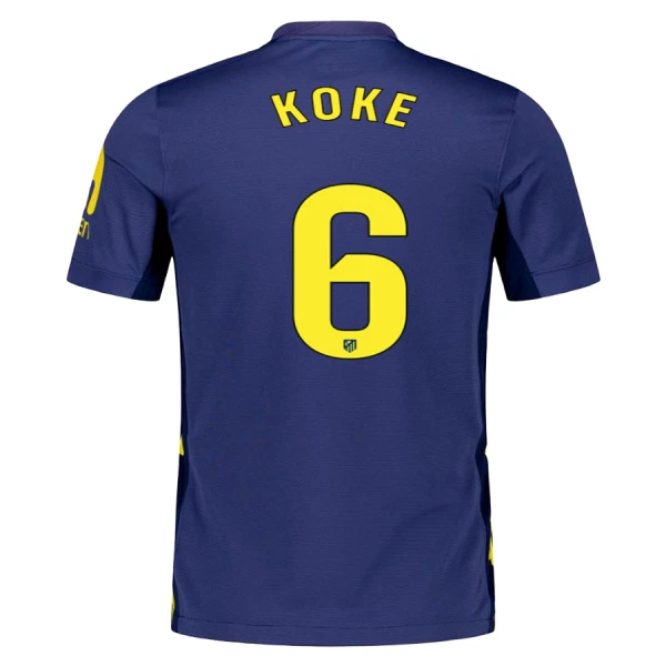 Levné Mužský Fotbalový Dres Atlético Madrid Koke 6 Venkovní 2025-26 Levné Mužský Fotbalový Dres Atlético Madrid Koke 6 Venkovní 2025-26