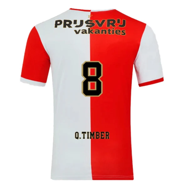 Levné Mužský Fotbalový Dres Feyenoord Q. Timber 8 Domácí 2025-26