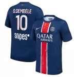 Levné Mužský Fotbalový Dres Paris Saint-Germain 1 Star Dembele 10 Domácí 2024-25