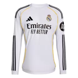 Levné Mužský Fotbalový Dres Real Madrid Domácí 2025-26 Dlouhý Rukáv Levné Mužský Fotbalový Dres Real Madrid Domácí 2025-26 Dlouhý Rukáv