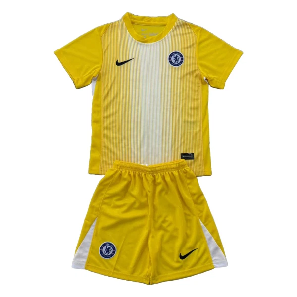 Levné Dětský Fotbalový Dres Chelsea Brankářské 2025-26 Žlutá Levné Dětský Fotbalový Dres Chelsea Brankářské 2025-26 Žlutá