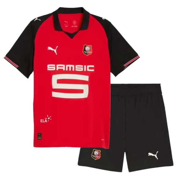 Levné Dětský Fotbalový Dres Stade Rennais Domácí 2025-26 Levné Dětský Fotbalový Dres Stade Rennais Domácí 2025-26
