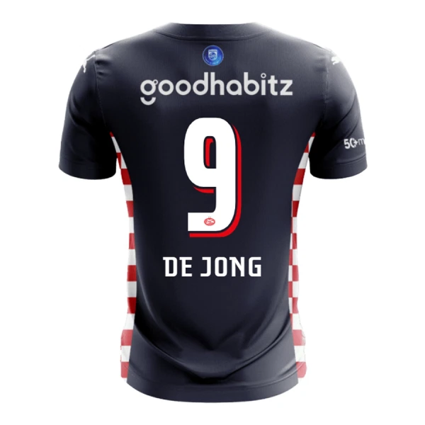 Levné Mužský Fotbalový Dres PSV Eindhoven De Jong 9 Venkovní 2025-26 Levné Mužský Fotbalový Dres PSV Eindhoven De Jong 9 Venkovní 2025-26