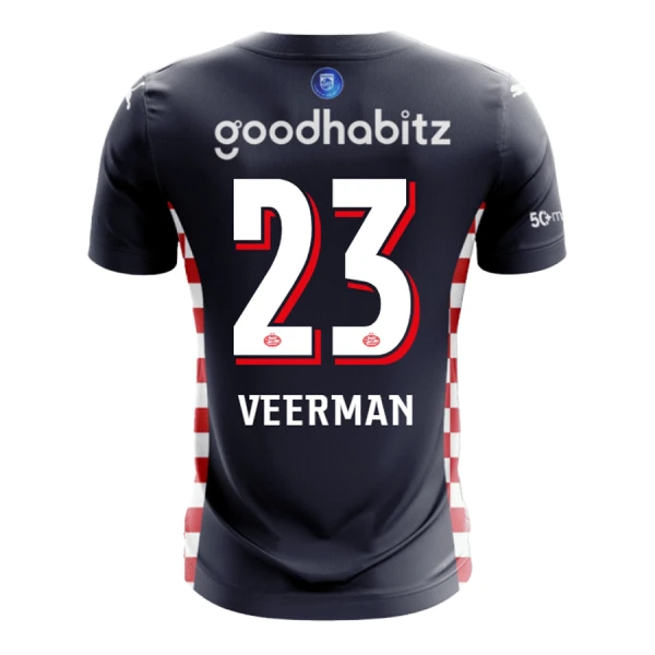 Levné Mužský Fotbalový Dres PSV Eindhoven Veerman 23 Venkovní 2025-26 Levné Mužský Fotbalový Dres PSV Eindhoven Veerman 23 Venkovní 2025-26