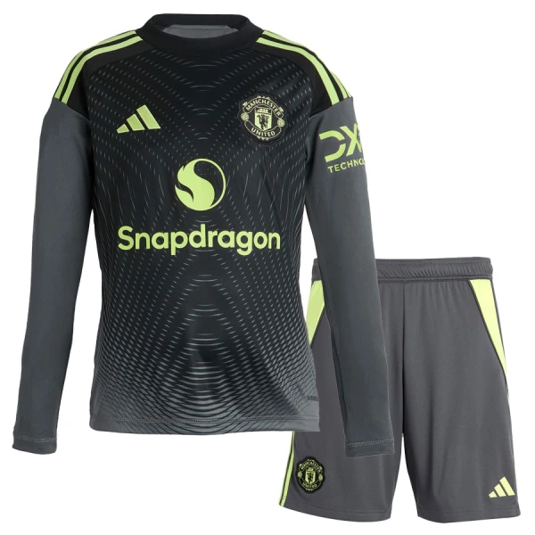 Levné Dětský Fotbalový Dres Manchester United Brankářské Domácí 2025-26 Dlouhý Rukáv Levné Dětský Fotbalový Dres Manchester United Brankářské Domácí 2025-26 Dlouhý Rukáv