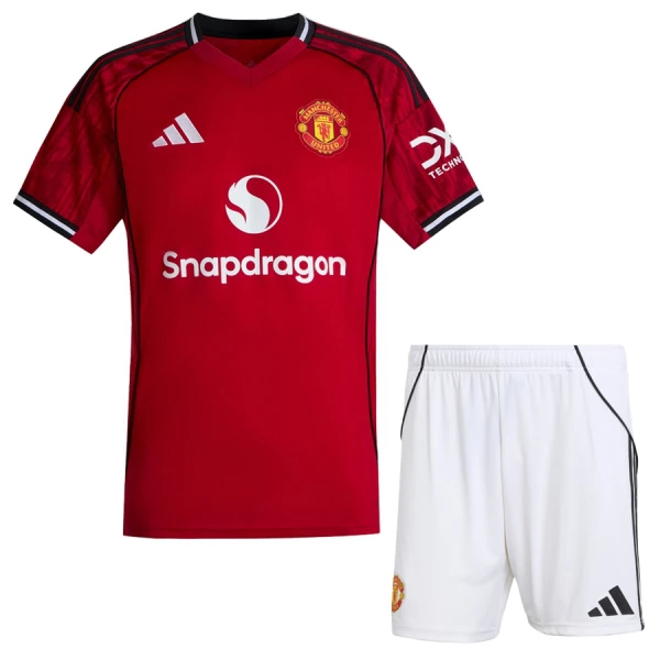 Levné Dětský Fotbalový Dres Manchester United Domácí 2025-26 Levné Dětský Fotbalový Dres Manchester United Domácí 2025-26