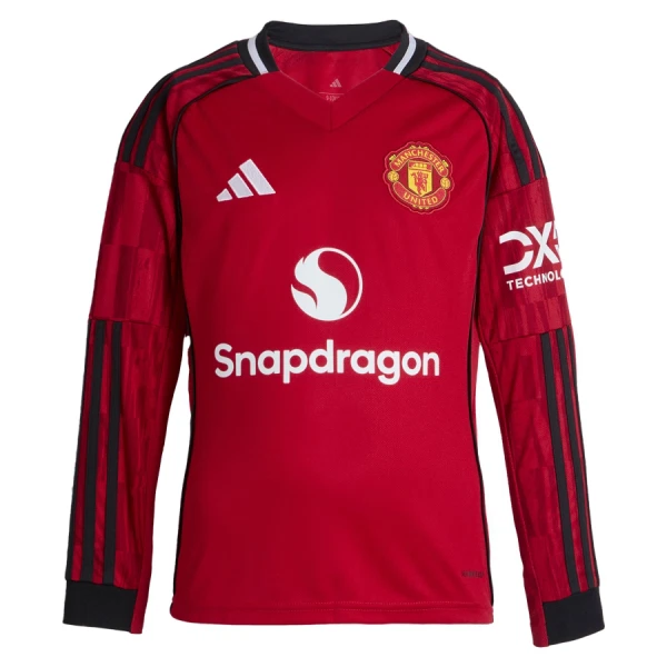 Levné Mužský Fotbalový Dres Manchester United Domácí 2025-26 Dlouhý Rukáv Levné Mužský Fotbalový Dres Manchester United Domácí 2025-26 Dlouhý Rukáv