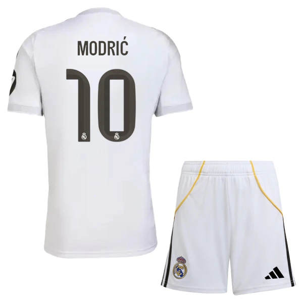 Levné Dětský Fotbalový Dres Real Madrid Modrić 10 Domácí 2025-26 Levné Dětský Fotbalový Dres Real Madrid Modrić 10 Domácí 2025-26