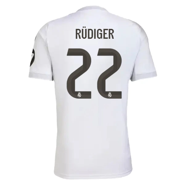 Levné Mužský Fotbalový Dres Real Madrid Rudiger 22 Domácí 2025-26 Levné Mužský Fotbalový Dres Real Madrid Rudiger 22 Domácí 2025-26