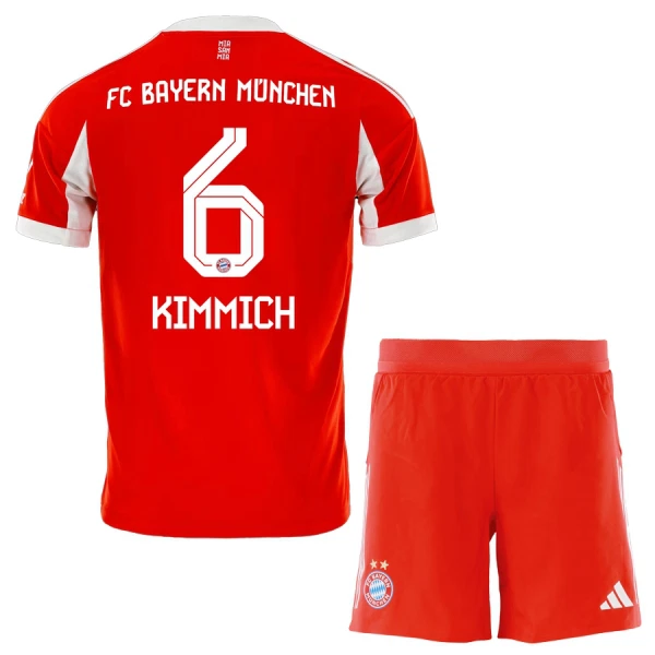 Levné Dětský Fotbalový Dres FC Bayern Mnichov Joshua Kimmich 6 Domácí 2025-26 Levné Dětský Fotbalový Dres FC Bayern Mnichov Joshua Kimmich 6 Domácí 2025-26