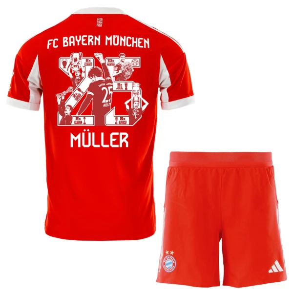 Levné Dětský Fotbalový Dres FC Bayern Mnichov Thomas Muller 25 Domácí 2025-26 - Speciální Levné Dětský Fotbalový Dres FC Bayern Mnichov Thomas Muller 25 Domácí 2025-26 - Speciální