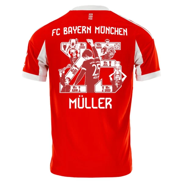 Levné Dětský Fotbalový Dres FC Bayern Mnichov Thomas Muller 25 Domácí 2025-26 - Speciální