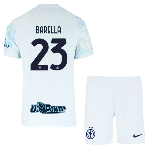 Levné Dětský Fotbalový Dres Inter Milán Barella 23 Venkovní 2025-26 Levné Dětský Fotbalový Dres Inter Milán Barella 23 Venkovní 2025-26