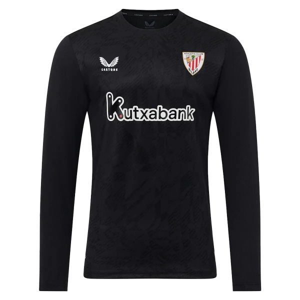 Levné Mužský Fotbalový Dres Athletic Club Brankářské 2025-26 Černá Dlouhý Rukáv Levné Mužský Fotbalový Dres Athletic Club Brankářské 2025-26 Černá Dlouhý Rukáv