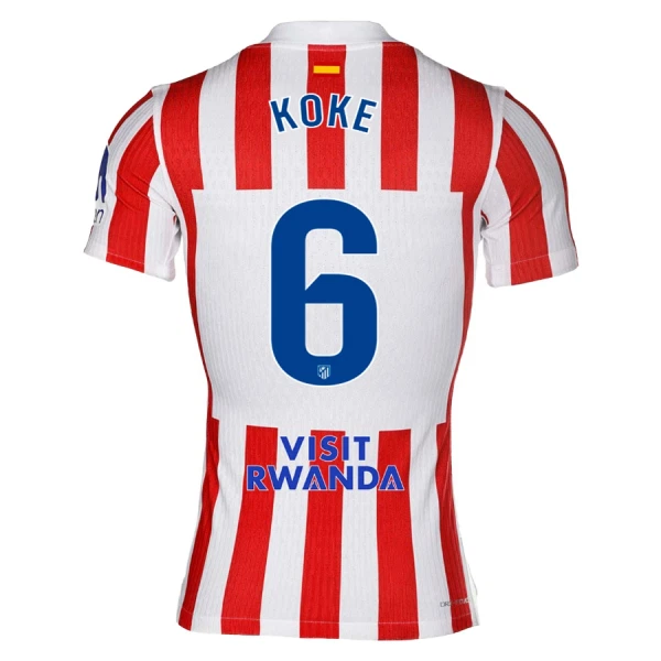 Levné Mužský Fotbalový Dres Atlético Madrid Koke 6 Domácí 2025-26 Levné Mužský Fotbalový Dres Atlético Madrid Koke 6 Domácí 2025-26