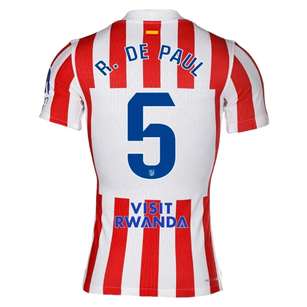 Levné Mužský Fotbalový Dres Atlético Madrid R. De Paul 5 Domácí 2025-26 Levné Mužský Fotbalový Dres Atlético Madrid R. De Paul 5 Domácí 2025-26