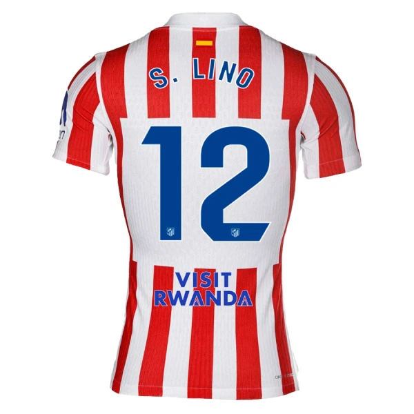Levné Mužský Fotbalový Dres Atlético Madrid S. Lino 12 Domácí 2025-26 Levné Mužský Fotbalový Dres Atlético Madrid S. Lino 12 Domácí 2025-26