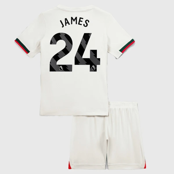 Levné Dětský Fotbalový Dres Chelsea James 24 Venkovní 2025-26