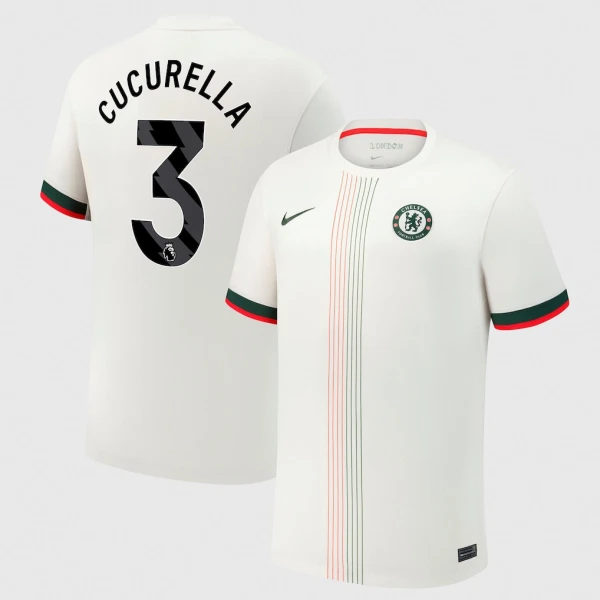 Levné Mužský Fotbalový Dres Chelsea Cucurella 3 Venkovní 2025-26