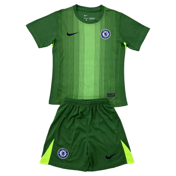 Levné Dětský Fotbalový Dres Chelsea Brankářské 2025-26 Zelená