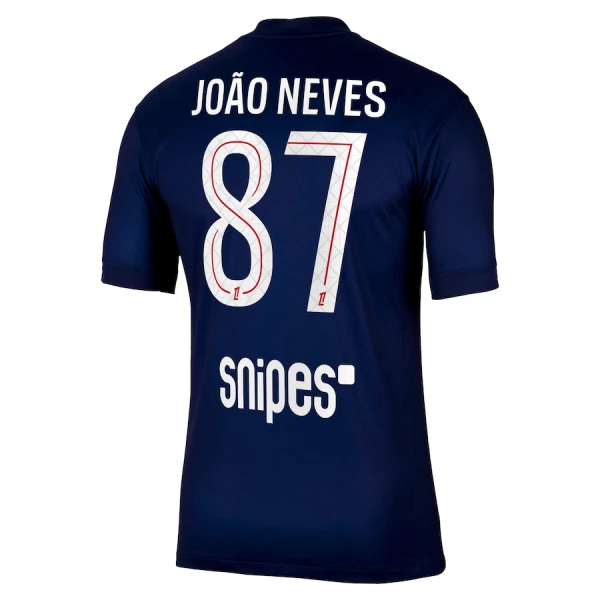 Levné Mužský Fotbalový Dres Paris Saint-Germain Joao Neves 87 Domácí 2025-26