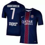 Levné Mužský Fotbalový Dres Paris Saint-Germain Kvaratskhelia 7 Domácí 2025-26