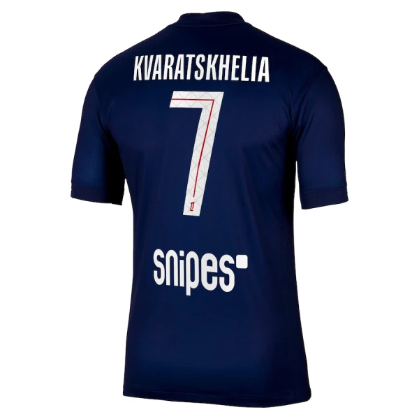 Levné Mužský Fotbalový Dres Paris Saint-Germain Kvaratskhelia 7 Domácí 2025-26