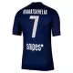 Levné Mužský Fotbalový Dres Paris Saint-Germain Kvaratskhelia 7 Domácí 2025-26