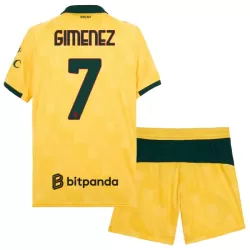 Levné Dětský Fotbalový Dres AC Milán Gimenez 7 Alternativní 2025-26 Levné Dětský Fotbalový Dres AC Milán Gimenez 7 Alternativní 2025-26