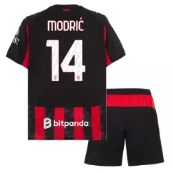 Levné Dětský Fotbalový Dres AC Milán Modrić 14 Domácí 2025-26 Levné Dětský Fotbalový Dres AC Milán Modrić 14 Domácí 2025-26