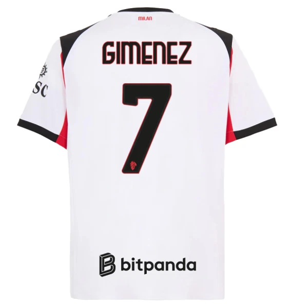 Levné Mužský Fotbalový Dres AC Milán Gimenez 7 Venkovní 2025-26