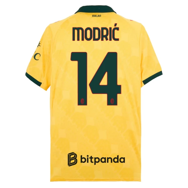 Levné Mužský Fotbalový Dres AC Milán Modrić 14 Alternativní 2025-26