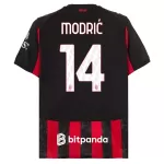 Levné Mužský Fotbalový Dres AC Milán Modrić 14 Domácí 2025-26