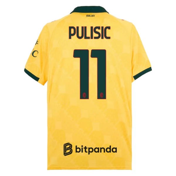 Levné Mužský Fotbalový Dres AC Milán Pulisic 11 Alternativní 2025-26 Levné Mužský Fotbalový Dres AC Milán Pulisic 11 Alternativní 2025-26
