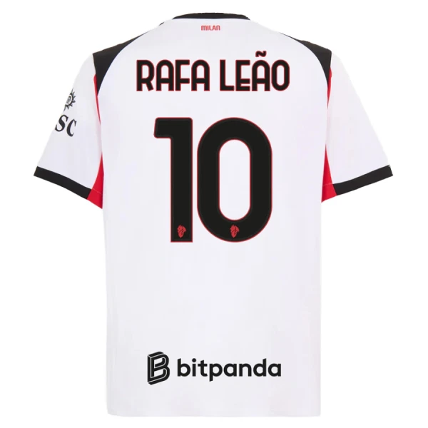 Levné Mužský Fotbalový Dres AC Milán Rafael Leao 10 Venkovní 2025-26