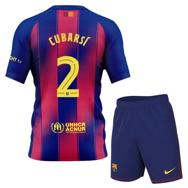 Levné Dětský Fotbalový Dres FC Barcelona Cubarsi 2 Domácí 2025-26 Levné Dětský Fotbalový Dres FC Barcelona Cubarsi 2 Domácí 2025-26