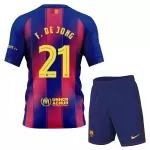 Levné Dětský Fotbalový Dres FC Barcelona Frenkie de Jong 21 Domácí 2025-26