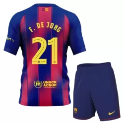 Levné Dětský Fotbalový Dres FC Barcelona Frenkie de Jong 21 Domácí 2025-26 Levné Dětský Fotbalový Dres FC Barcelona Frenkie de Jong 21 Domácí 2025-26
