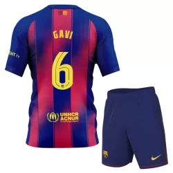 Levné Dětský Fotbalový Dres FC Barcelona Gavi 6 Domácí 2025-26 Levné Dětský Fotbalový Dres FC Barcelona Gavi 6 Domácí 2025-26
