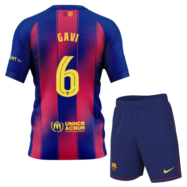 Levné Dětský Fotbalový Dres FC Barcelona Gavi 6 Domácí 2025-26