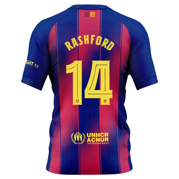 Levné Dětský Fotbalový Dres FC Barcelona Rashford 14 Alternativní 2025-26