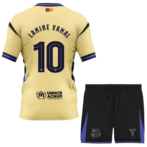 Levné Dětský Fotbalový Dres FC Barcelona x Kobe Bryant Lamine Yamal 10 Venkovní 2025-26 Levné Dětský Fotbalový Dres FC Barcelona x Kobe Bryant Lamine Yamal 10 Venkovní 2025-26